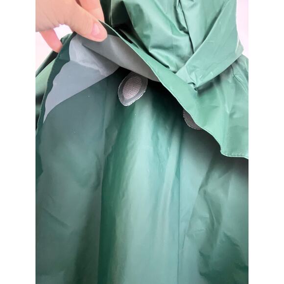 Gander Mountain Men's Size 2XL Green Long Sleeve Hooded Zip/Snap Up Rain Jacket - Picture 7 of 10